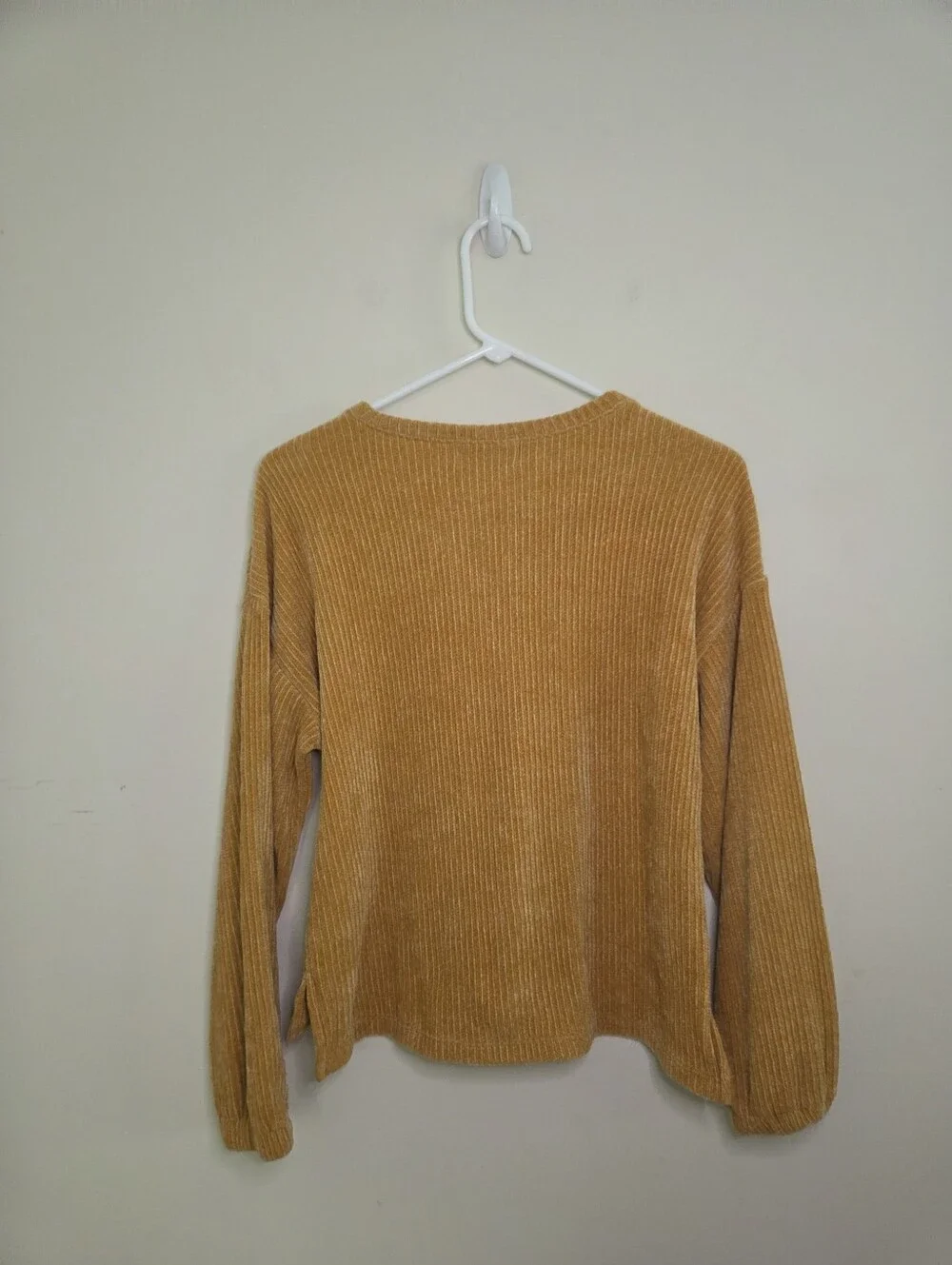 Girls Old Navy Gold Chenille Soft Sweater Top Sz XL 14/16